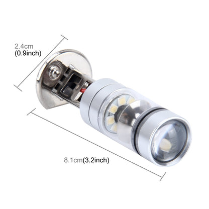 H1 100W 850 LM 7000K 20 SMD-2828-LEDs Car Fog Lights, DC 12-24V, H1