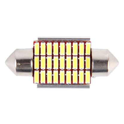 2 PCS DC 12V 6W 36MM Bicuspid Car Door Lamps Registration Mark light Dashboard Dome Door Lights LED Reading Lamp with 27 LED SMD 3014 Lights White, 36MM