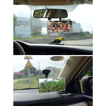 360 Degree Car Adjustable Interior Windshield Rectangular Blind Spot Mirror with Suck Cup Holder, XL-1013
