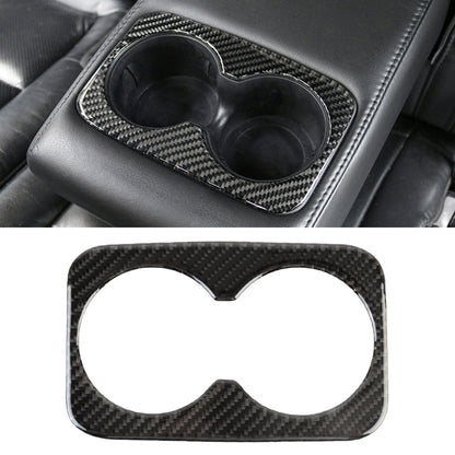 Car Water Cup Carbon Fiber Decorative Sticker for Jeep Grand Cherokee 2011-2018, Water Cup