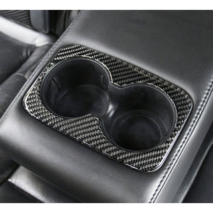 Car Water Cup Carbon Fiber Decorative Sticker for Jeep Grand Cherokee 2011-2018, Water Cup