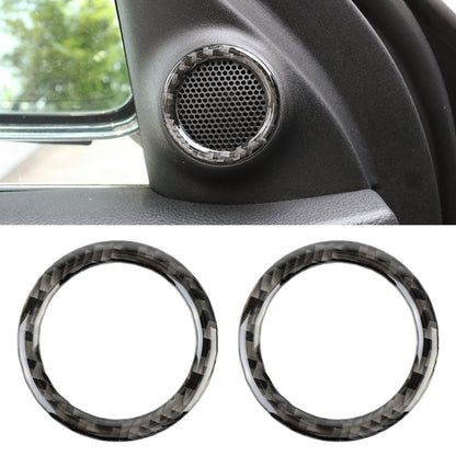2 PCS Car Rear Horn Carbon Fiber Decorative Sticker for Jeep Grand Cherokee 2014-2017, Rear Horn
