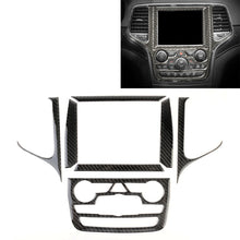Car Central Control Navigation Carbon Fiber Decorative Sticker for Jeep Grand Cherokee 2011-2017, Central Control Navigation