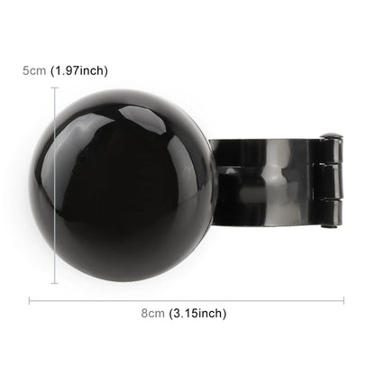 Car Universal Steering Wheel Spinner Knob Auxiliary Booster Aid Control Handle Car Steering Wheel Booster Wheel Strengthener Auto Spinner Knob Ball, Car Steering Wheel Spinner Knob (Black)