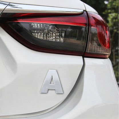Car Vehicle Badge Emblem 3D English Letter Self-adhesive Sticker Decal, Size: 4.5*4.5*0.5cm, I, T, A, J, U, Y, K, V, Z, L, W, B, M, X, C, N, D, O, E, P, F, Q, G, R