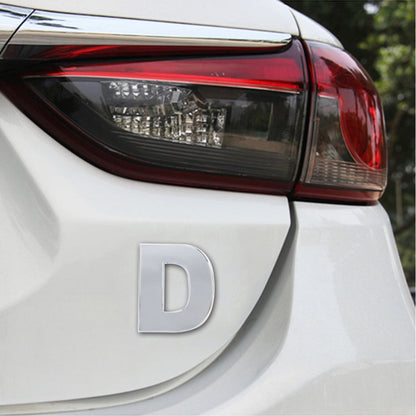Car Vehicle Badge Emblem 3D English Letter Self-adhesive Sticker Decal, Size: 4.5*4.5*0.5cm, I, T, A, J, U, Y, K, V, Z, L, W, B, M, X, C, N, D, O, E, P, F, Q, G, R