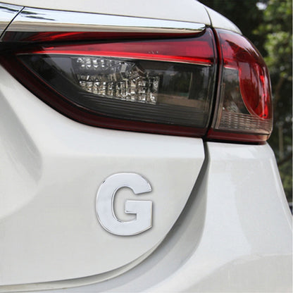 Car Vehicle Badge Emblem 3D English Letter Self-adhesive Sticker Decal, Size: 4.5*4.5*0.5cm, I, T, A, J, U, Y, K, V, Z, L, W, B, M, X, C, N, D, O, E, P, F, Q, G, R