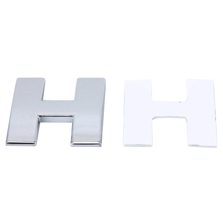 Car Vehicle Badge Emblem 3D English Letter Self-adhesive Sticker Decal, Size: 4.5*4.5*0.5cm, H, S