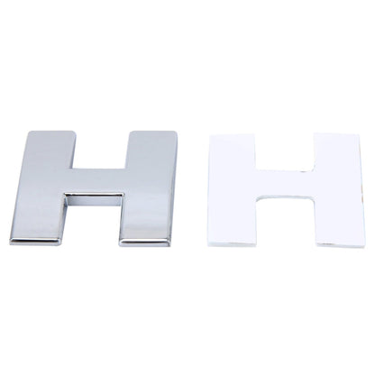 Car Vehicle Badge Emblem 3D English Letter Self-adhesive Sticker Decal, Size: 4.5*4.5*0.5cm, H, S