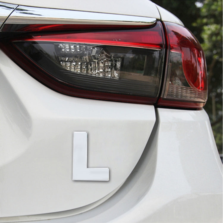 Car Vehicle Badge Emblem 3D English Letter Self-adhesive Sticker Decal, Size: 4.5*4.5*0.5cm, I, T, A, J, U, Y, K, V, Z, L, W, B, M, X, C, N, D, O, E, P, F, Q, G, R