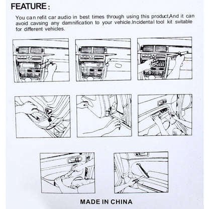 12 in 1 Car Audio System Dashboard Door Panel Removal Dismantling Tools Kit, 12 in 1