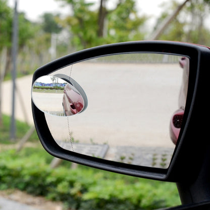 3R-055 2 PCS Car Truck Oval Blind Spot Rear View Wide Angle Mirror Blind Spot Mirror 360 Degree Adjustable Wide-angle Mirror, Size: 6.7*4.5cm, Size: 6.7*4.5cm