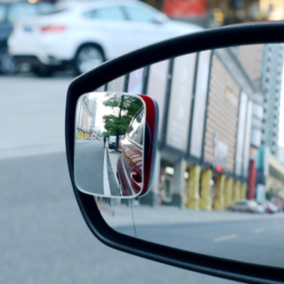 3R-054 2 PCS Car Truck Square Blind Spot Rear View Wide Angle Mirror Blind Spot Mirror 360 Degree Adjustable Wide-angle Mirror, Size: 7*4cm, Size: 7*4cm