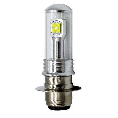 Motorcycle Headlights 750LM 6000K White H6M/P15D 40W 8-LED Bulbs, DC 12-24V, H6M/P15D