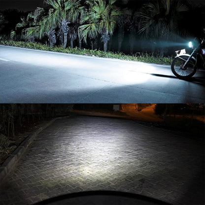 Motorcycle Headlights 750LM 6000K White H6M/P15D 40W 8-LED Bulbs, DC 12-24V, H6M/P15D