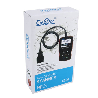 C500 Code Scanner 320*240 Pixel Display Car Scanner  Fault Code Reader Scanner Update Online Automotive Diagnostic Tool, Support SD card, C500