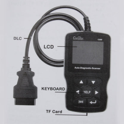 C500 Code Scanner 320*240 Pixel Display Car Scanner  Fault Code Reader Scanner Update Online Automotive Diagnostic Tool, Support SD card, C500