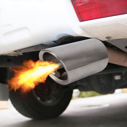 2 PCS Car Styling Stainless Steel Exhaust Tail Muffler Tip Pipe for VW Volkswagen 1.4T Swept Volume, 1.4T