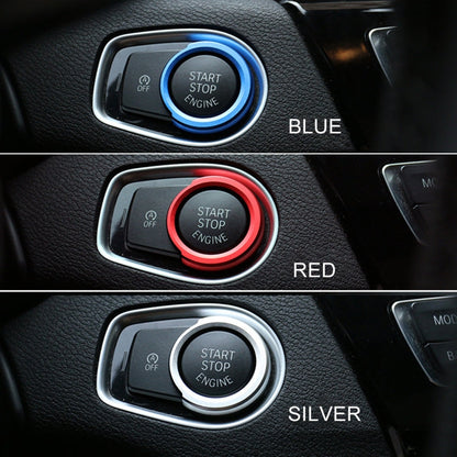 Car Engine Start Key Push Button Ring Trim Aluminum Alloy Sticker Decoration for BMW, For BMW (Engine Start), For BMW (Start Key), For BMW with Diamonds