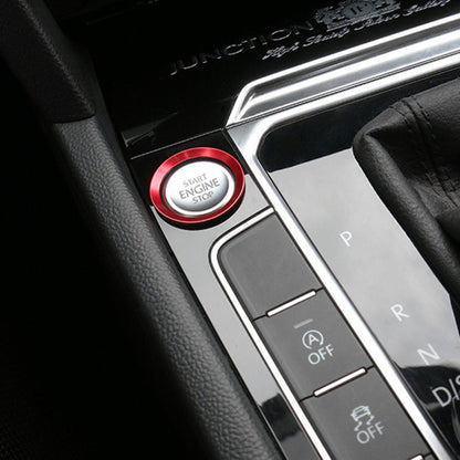 Car Engine Start Key Push Button Ring Trim Aluminum Alloy Sticker Decoration for Volkswagen, For Volkswagen (Engine Start), For Volkswagen