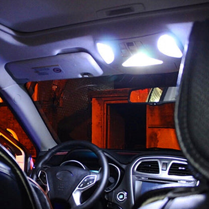 2 PCS 2W 100 LM 6000K 31MM 4 SMD-7020 LEDs Bicuspid Port Decoding Car Dome Lamp LED Reading Light, DC 12V, 31MM