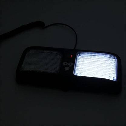 High qulaity DC 12V,9W LED Waterproof Car Sunshade White Light Warning Lights Strobe Emergency Lights Flashing Light with 12 Kinds Flash Patterns, White