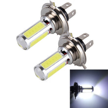 2 PCS H4 20W 1250LM 6000K 5 COB LEDs Car Fog Lights, DC 12V, H4 (White Light)