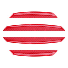 4 PCS Universal Car Door Anti-collision Strip Protection Guards Trims Stickers, 4 PCS