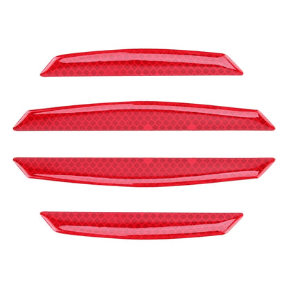 4 PCS Universal Car Door Anti-collision Strip Protection Guards Trims Stickers, 4 PCS