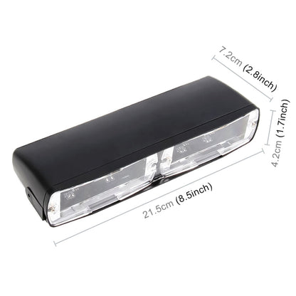 DC 12V 4.2W 16LEDs Crystal Lamp Beads Car Windshield Warning Lamp 18 Flash Patterns(Adjustable) , CMS5390BL, CMS5390LR, CMS5390RL, CMS5390WL, CMS5390WY, CMS5390YL