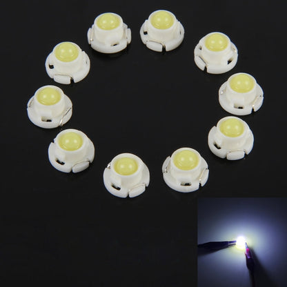 10PCS 2W T4.7 Wedge Instrument Panel LED Light Dashboard Gauge Cluster Indicator Lamp Bulb, 2W T4.7, 2W  T4.7