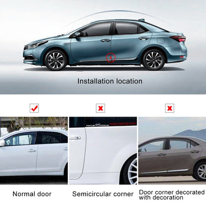 Universal Car Body Silicone Anti-collision Sticker Door corner Protector, Red, White, Black, Blue