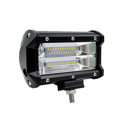 5 inch 18W 24 LED Waterproof IP67 Two Bar Modified Off-road Lights Spotlight Light Car Work Lights, DC 9-48V, Spot/72W/6000K 3000LM, Yellow/18W/3000K 1080LM
