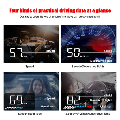 M7 3.5 inch Universal Car OBD2 + GPS HUD Vehicle-mounted Head Up Display Fuel Consumption, M7