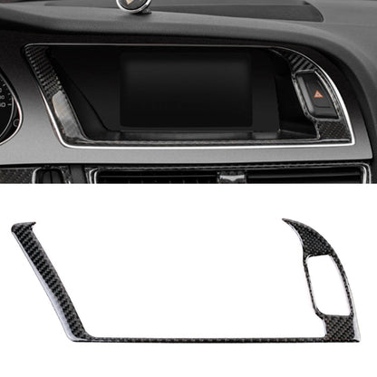 Car Carbon Fiber Navigation Outer Frame Decorative Sticker for Audi A4L / A5 / Q5 2009-2016, Navigation Outer Frame