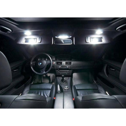 2 PCS White Light Car LED Vanity Mirror Lamp Lights with 18 SMD-3528 Lamps for BMW E60/ E60N/ E61/ E61N/ E90/ E90N/ E91/ E91N/ E92/ E92N/ E70/ E71/ E84/ F25/ X3, For BMW E60