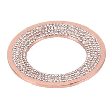Car Aluminum Steering Wheel Decoration Ring with Diamonds For Volkswagen