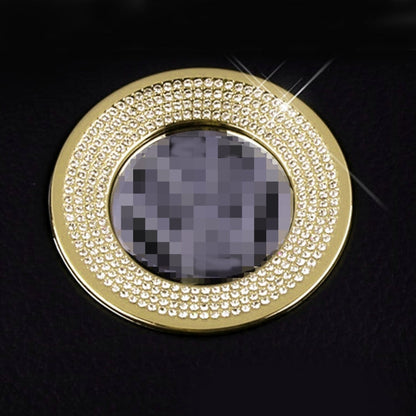 Car Aluminum Steering Wheel Decoration Ring with Diamonds For Volkswagen