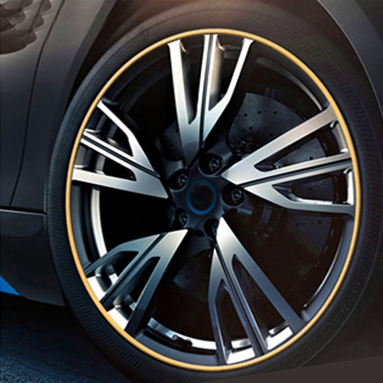Universal Decorative Scratchproof Stickup 8M Flexible Car Wheel Hub TRIM Mouldings Shining Decoration Strip, 8m, 8m Shining