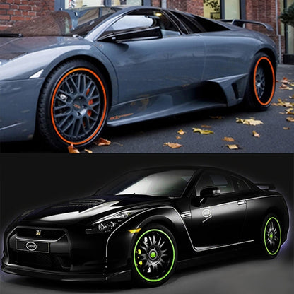 Universal Decorative Scratchproof Stickup 8M Flexible Car Wheel Hub TRIM Mouldings Shining Decoration Strip, 8m, 8m Shining