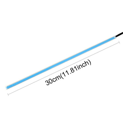 2 PCS 30cm DC12V 4.2W Ultra-thin Car Auto Double Colors Turn Lights / Running Lights, with LED SMD-2835 Lamp Beads (Turn Lights: Yellow Light; Running Lights: White Light), Turn Lights: Yellow Light; Running Lights: White Light