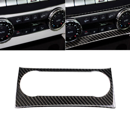 Car Carbon Fiber Air Conditioning Knob Control Panel Decorative Sticker for Mercedes-Benz W204 C Class 2011-2013, Air Conditioning Knob (German Flag)