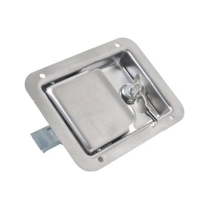 Stainless Steel Tool Box Lock Paddle Latch & Keys for Trailer / Yacht / Truck, A1217