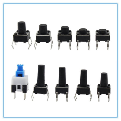 180 PCS Tactile Push Button Switch Kit Micro Switch, 180pcs /Set