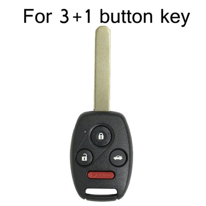 Replacement Non-embryo Car Key Case for HONDA 3 + 1 Button Car Keys, without Battery, 3+1