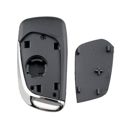 For PEUGEOT Car Keys Replacement 2 Buttons Car Key Case with Holder, without Grooved, 2 Buttons without Grooved