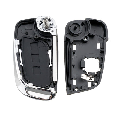 For PEUGEOT Car Keys Replacement 2 Buttons Car Key Case with Holder, without Grooved, 2 Buttons without Grooved