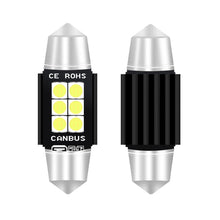2 PCS 36mm DC12V-24V 3W 6000K 660LM 6LEDs SMD-3030 Car Reading Lamp / License Plate Light, 36mm (3W)