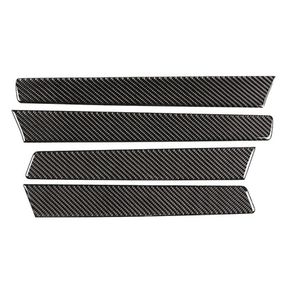 4 PCS Car Carbon Fiber Door Panel Decorative Sticker for Volkswagen Touareg, Door Panel
