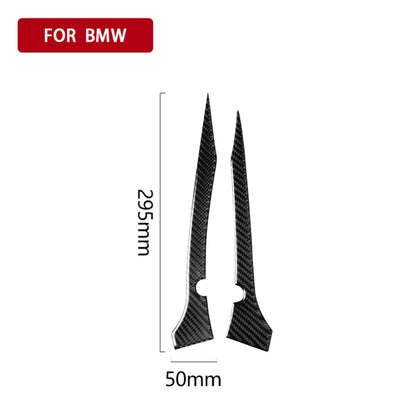 2 PCS Car Carbon Fiber Rearview Mirror Bumper Strip Decorative Sticker for BMW G30 (2018-2019) / G11 (2016-2019), Right Drive with Camera, Rearview Mirror Right Drive with Camera